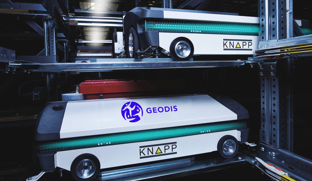 Geodis all in one automatic storage and picking system, knapp osr shuttle%e2%84%a2 evo.
