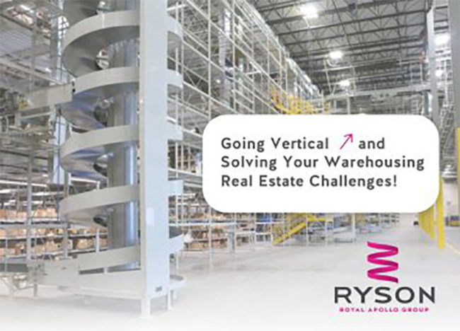 White paper cover: Going Vertical and Solving Your E-Warehousing Real Estate Challenges!
