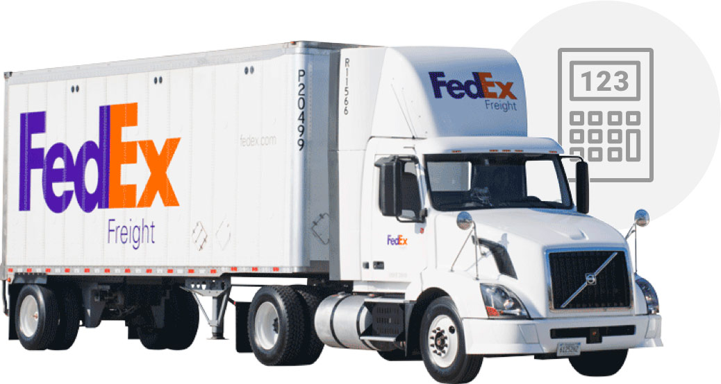 Fedex graphic calculate freight truck rate
