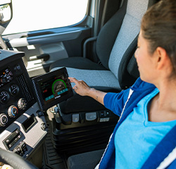 Industries transportation truck driver tablet 250x250