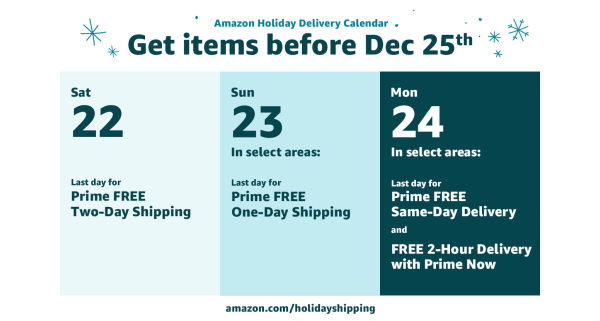 Amazon Extends Free Holiday Shipping Promotion 2018 12 14 Dc