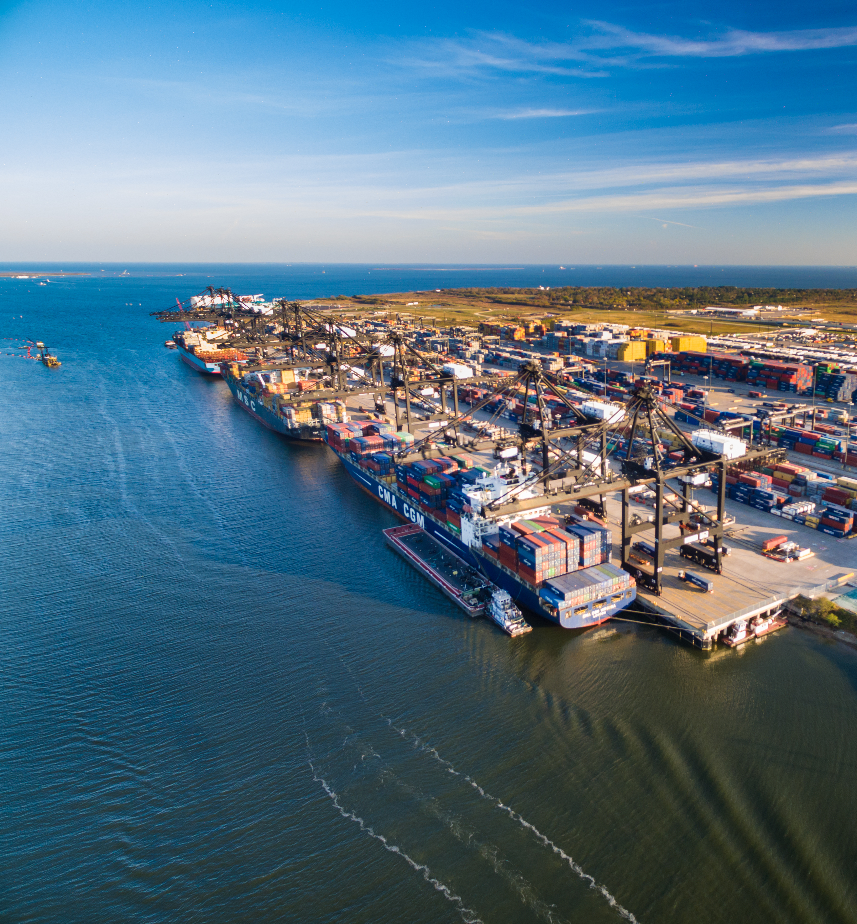 Port houstons busy bayport container terminal