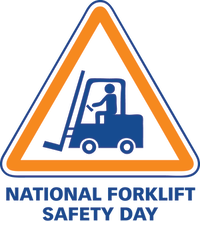 National Forklift Safety Day - icon of person driving truck