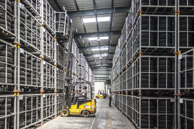 warehouse space forklift 