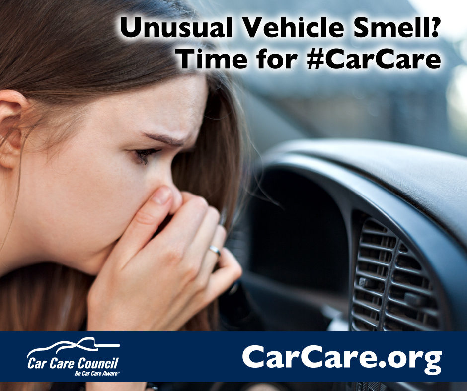 Unusual Vehicle Smell? Time for #CarCare