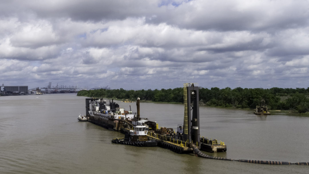 georgia ports army corps dredging barge