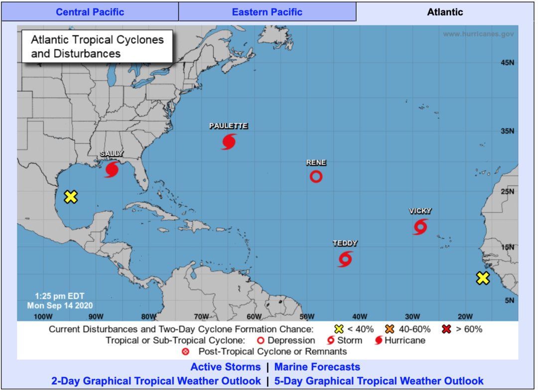 hurricane sally map