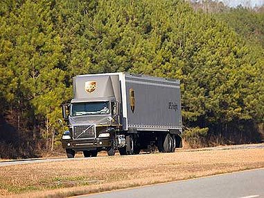 UPS freight truck 