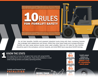 In Honor Of National Forklift Safety Day Graphic Products Offers Forklift Safety Infographic 2017 05 19 Dc Velocity