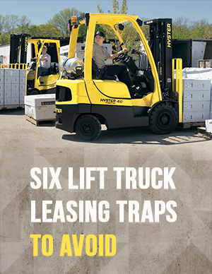 White paper cover: Six lift-truck leasing traps to avoid