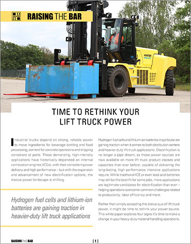 Hyster rethink your lift truck power cover