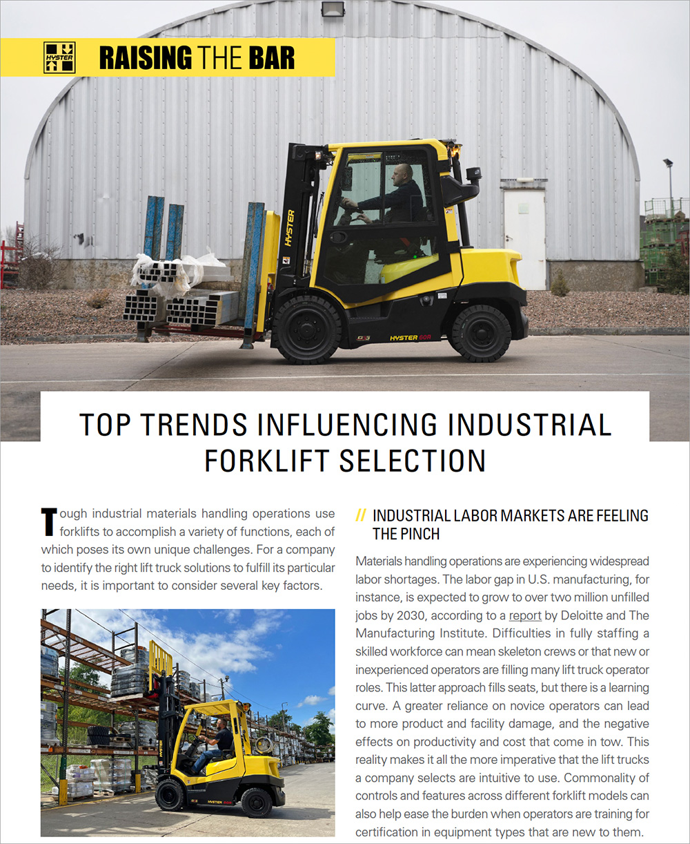 Hyster what to look for when purchasing your next forklift