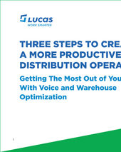 Lucas three steps creating more productive distribution operation cover