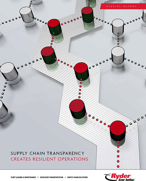 Ryder special report supply chain transparency creates resilient operations cover