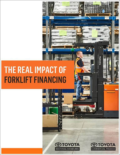 Toyota  real impact forklift financing cover