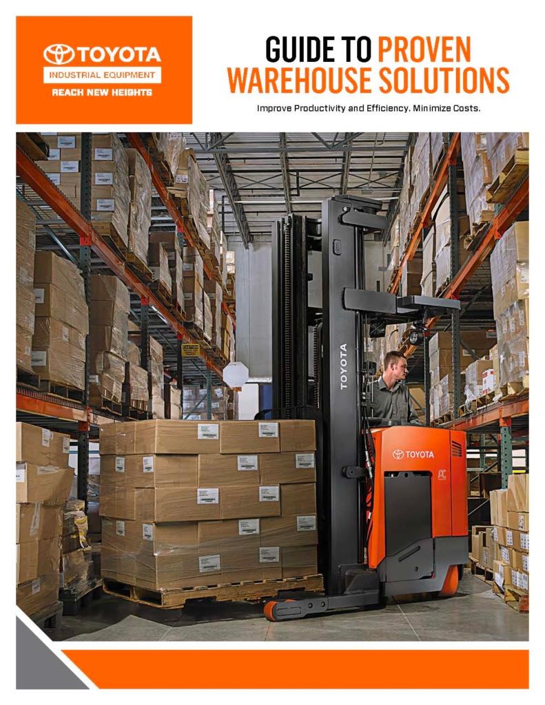 Toyota guide proven warehouse solutions cover