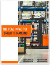 Toyota real impact forklift financing cover