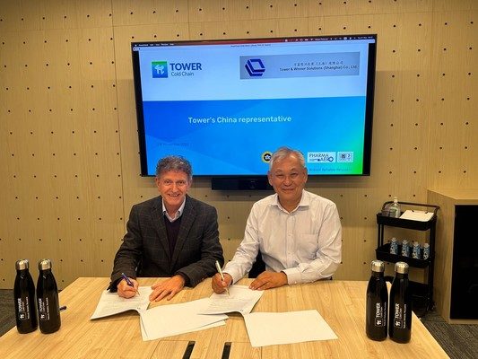 New partnership gives Chinese customers greater access to Tower Cold Chain containers