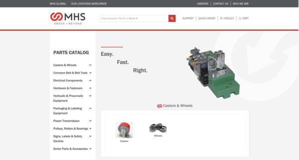 MHS introduces online parts ordering