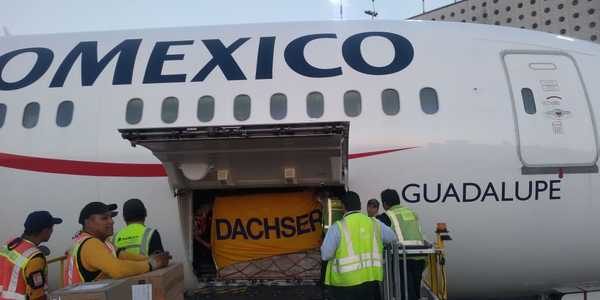 First-ever Dachser Mexico international charter airlifts over 3 million surgical masks to Germany