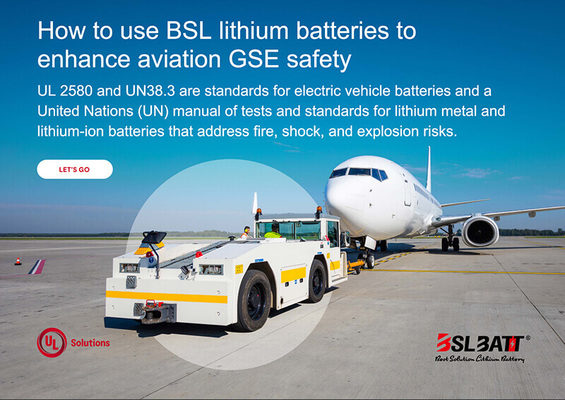 How to use BSL lithium batteries to enhance aviation GSE safety