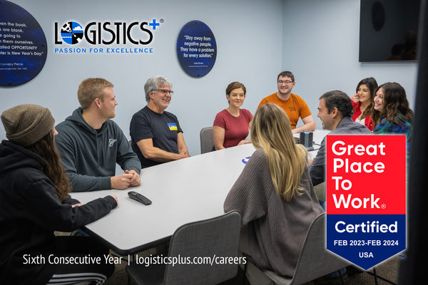 Logistics Plus Re-Certified as a 'Great Place to Work' for a Sixth Consecutive Year