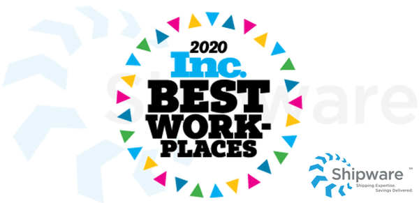 Shipware is Recognized by Inc. Magazine as One of 2020's Best Workplaces
