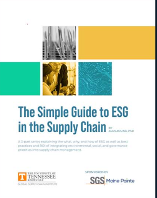 SGS-Maine Pointe and Global Supply Chain Institute’s Three-Part ESG Series Concludes with a Look at 