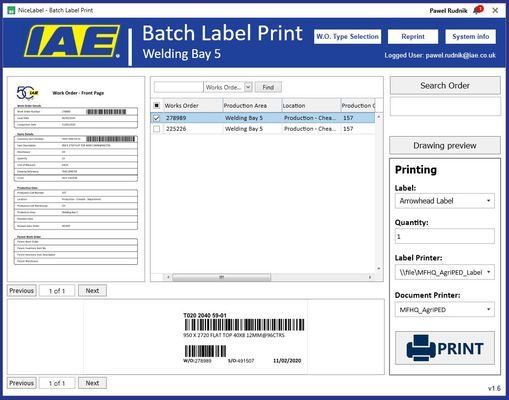 NiceLabel Improves IAE’s Label Production with Label Cloud 