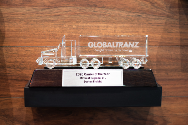DAYTON FREIGHT IS HONORED BY GLOBALTRANZ, LOGISTICS PLUS AND TFORCE WORLDWIDE