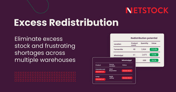Netstock Launches Excess Redistribution to Help Businesses Strategically Optimize Inventory 