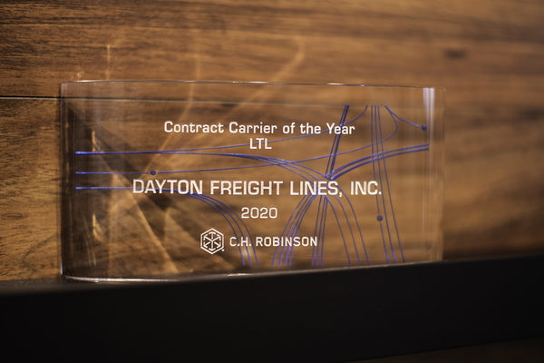 C.H. ROBINSON SELECTS DAYTON FREIGHT AS A CONTRACT CARRIER OF THE YEAR