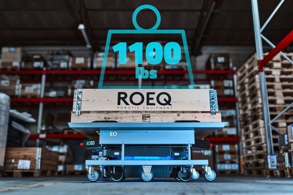New ROEQ Cart Solution Doubles the Payload of MiR’s Most Popular Autonomous Mobile Robot
