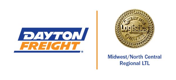 DAYTON FREIGHT HONORED WITH A LOGISTICS MANAGEMENT 2021 QUEST FOR QUALITY AWARD  