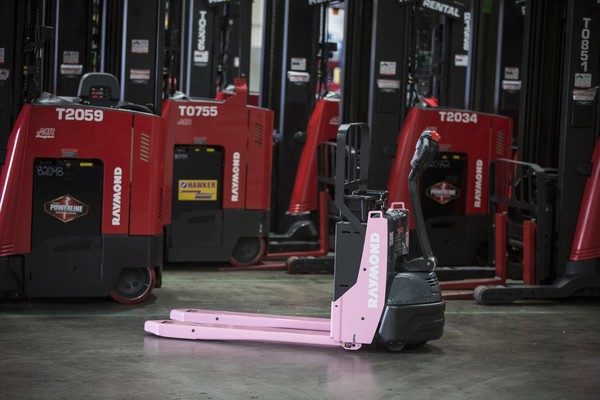 RAYMOND WEST HOSTS 10TH ANNUAL PINK PALLET JACK PROJECT TO BENEFIT BREAST CANCER AWARENESS