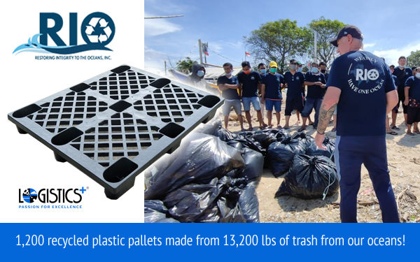 Logistics Plus Supports Oceans by Purchasing Recycled Plastic Pallets