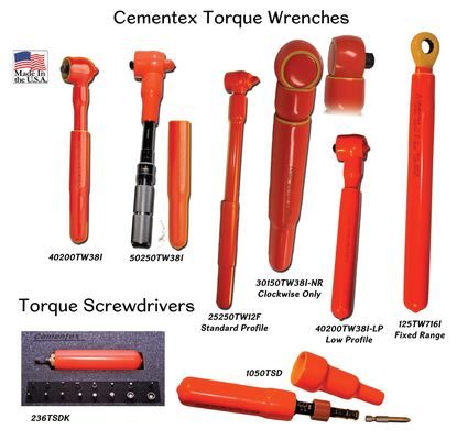 Cementex Double-Insulated Torque Wrenches & Screwdrivers for the PowerGen & Distribution