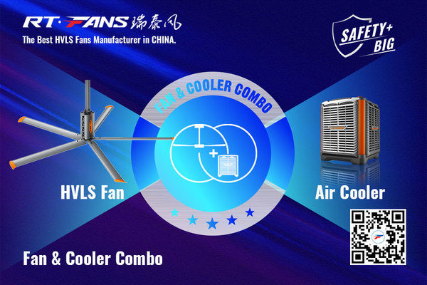 HVLS Fan and Air Cooler Combo - New ideas for ventilation and cooling.