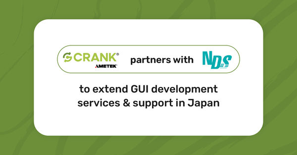 Crank | AMETEK partners with OsakaNDS to extend GUI development services & support in Japan