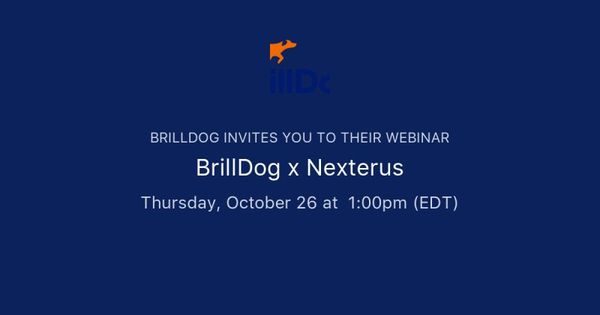 Nexterus President is a Key Speaker in Free Webinar Hosted by BrillDog 