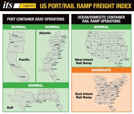 ITS Logistics January Port/Rail Ramp Index: Lunar New Year to Increase Inbound Volumes