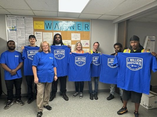 Wagner Logistics Celebrates 1 Million Hours Without Lost Time Injury