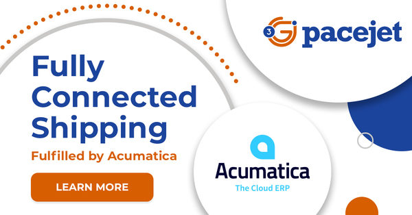 Pacejet Fully Connected Shipping Now "Fulfilled by Acumatica"