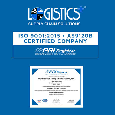 Logistics Plus Supply Chain Solutions Receives Continued Registration to ISO 9001:2015 and AS9120B