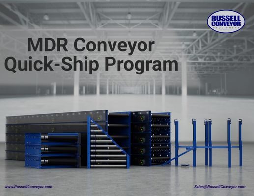 Russell Conveyor’s MDR Conveyor “Insanely” Quick Ship Program