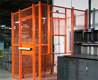 Orange driver cage