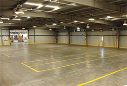Interior of Averitt terminal/warehouse