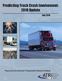 Cover of report: Predicting Truck Crash Involvement: 2018 Update