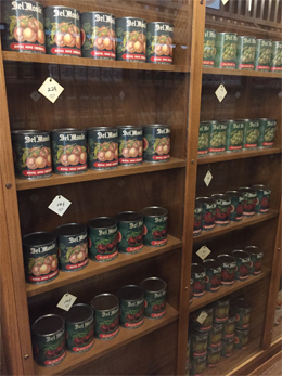 Shelves of pickles