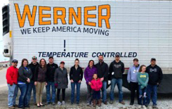 Werner employees in front of truck
